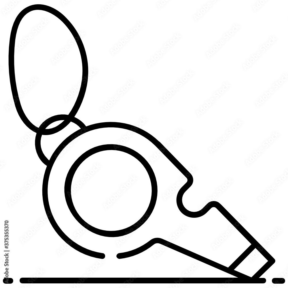 Editable vector design of whistle icon
Editable vector design of whistle icon