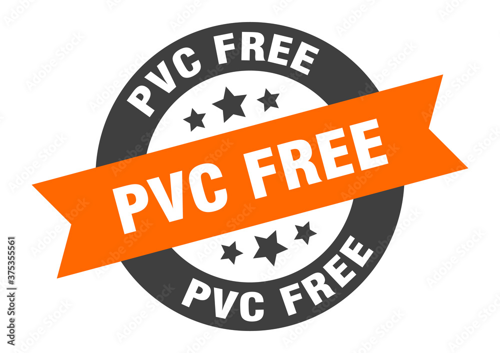 Obraz premium pvc free sign. round ribbon sticker. isolated tag