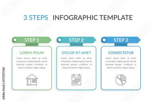 3 Steps - Infographic Template