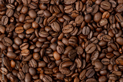 Сoffee background. Texture of coffee beans as a natural background.