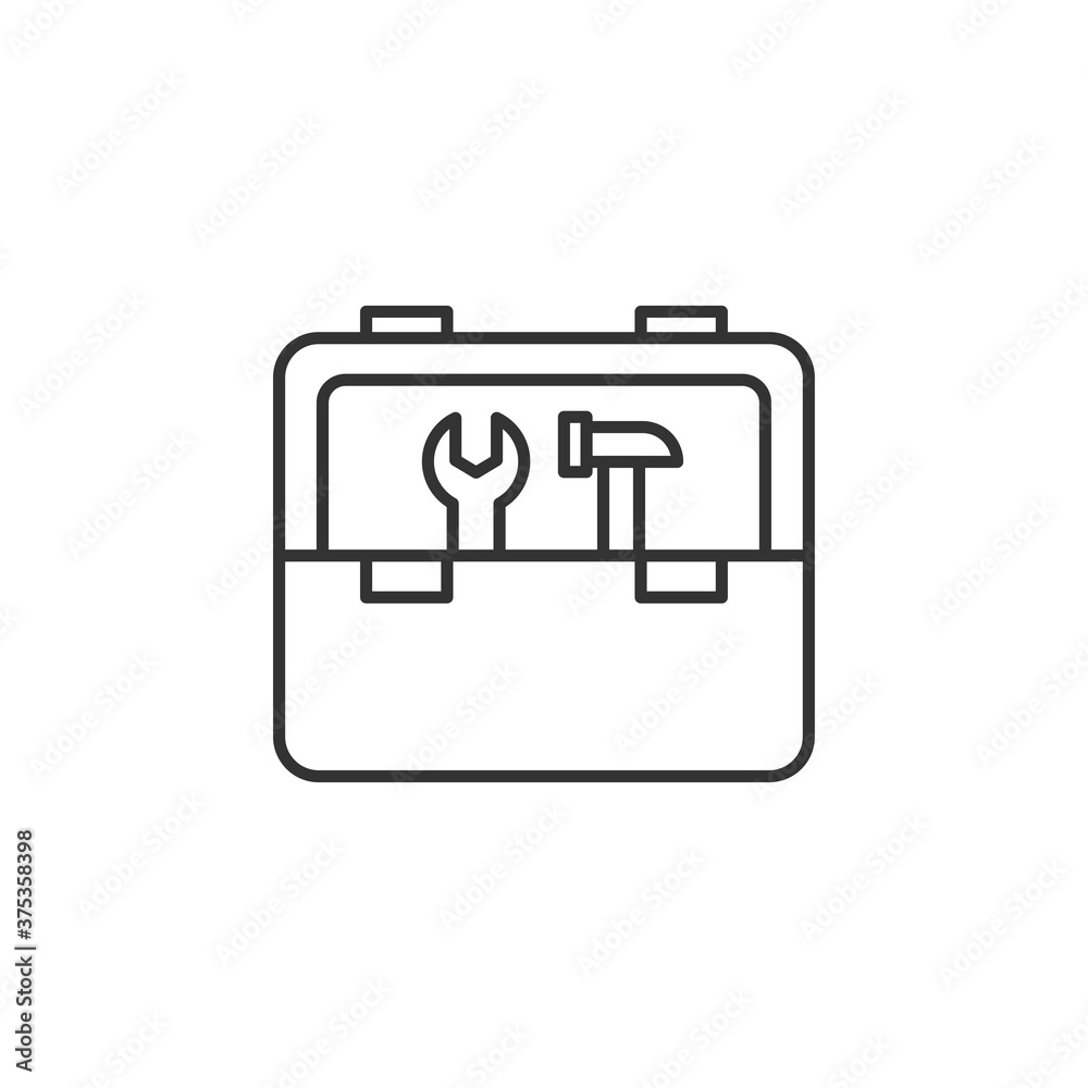 Tool box icon. Kit symbol modern, simple, vector, icon for website design, mobile app, ui. Vector Illustration Tool box icon. Kit symbol modern, simple, vector, icon for website design, mobile app, ui. Vector Illustration