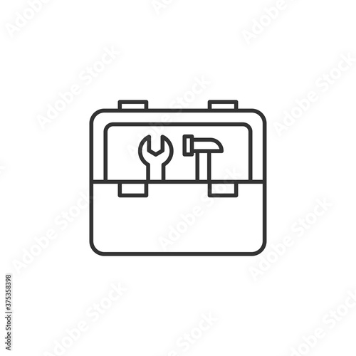 Tool box icon. Kit symbol modern, simple, vector, icon for website design, mobile app, ui. Vector Illustration