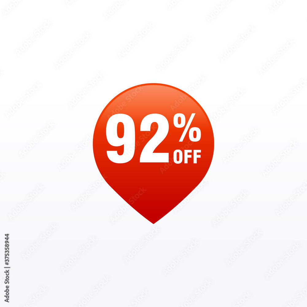 92 discount, Sales Vector badges for Labels, , Stickers, Banners, Tags, Web Stickers, New offer. Discount origami sign banner 92 discount, Sales Vector badges for Labels, , Stickers, Banners, Tags, Web Stickers, New offer. Discount origami sign banner