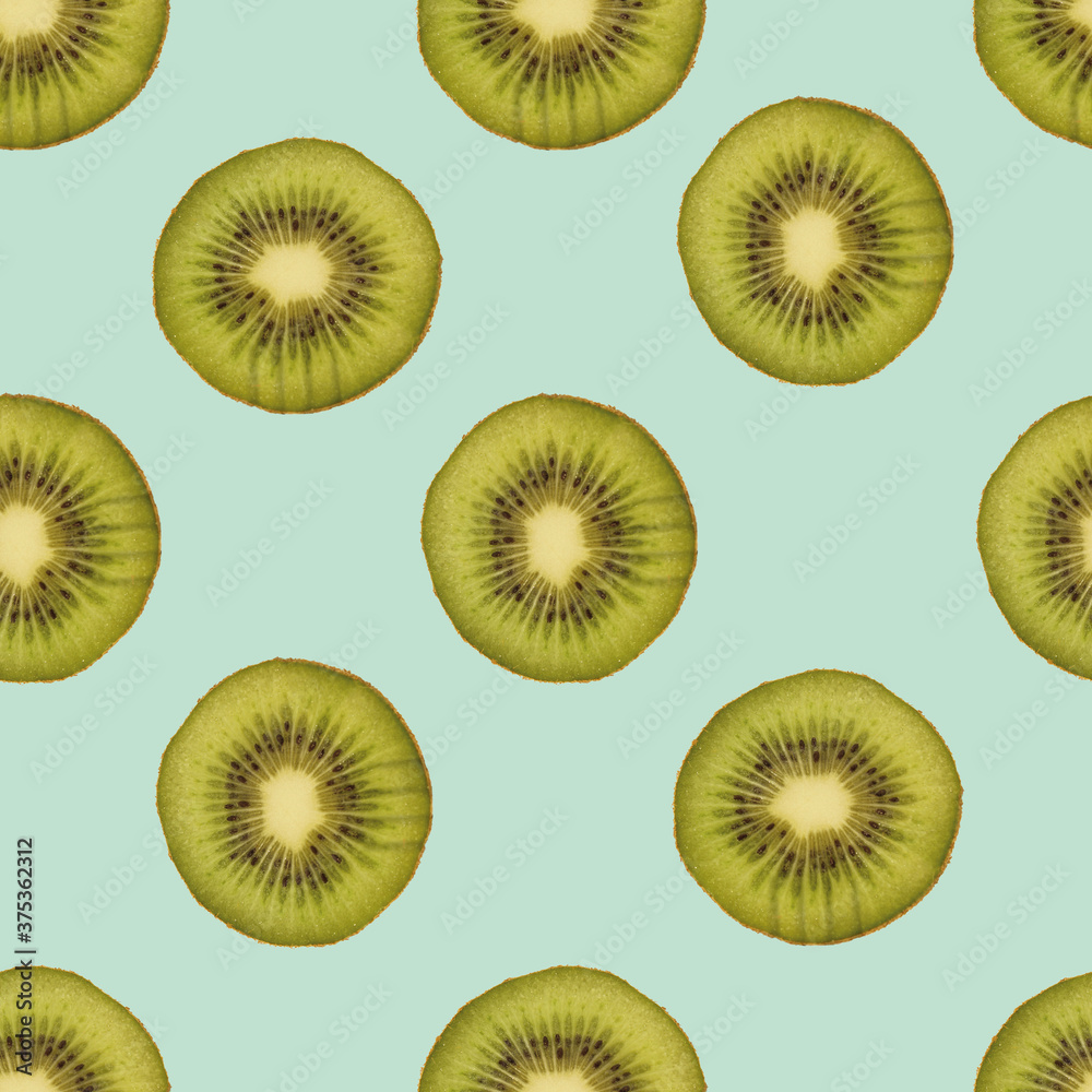 Fototapeta premium Kiwi, nahtloser Hintergrund