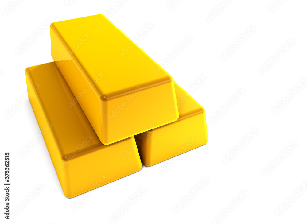 Stacks of gold bars Stacks of gold bars