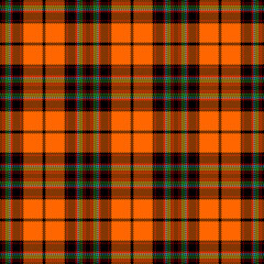 Crédence de cuisine Orange patrons Tartan Plaid Scottish Seamless Pattern.  © Goodbalance