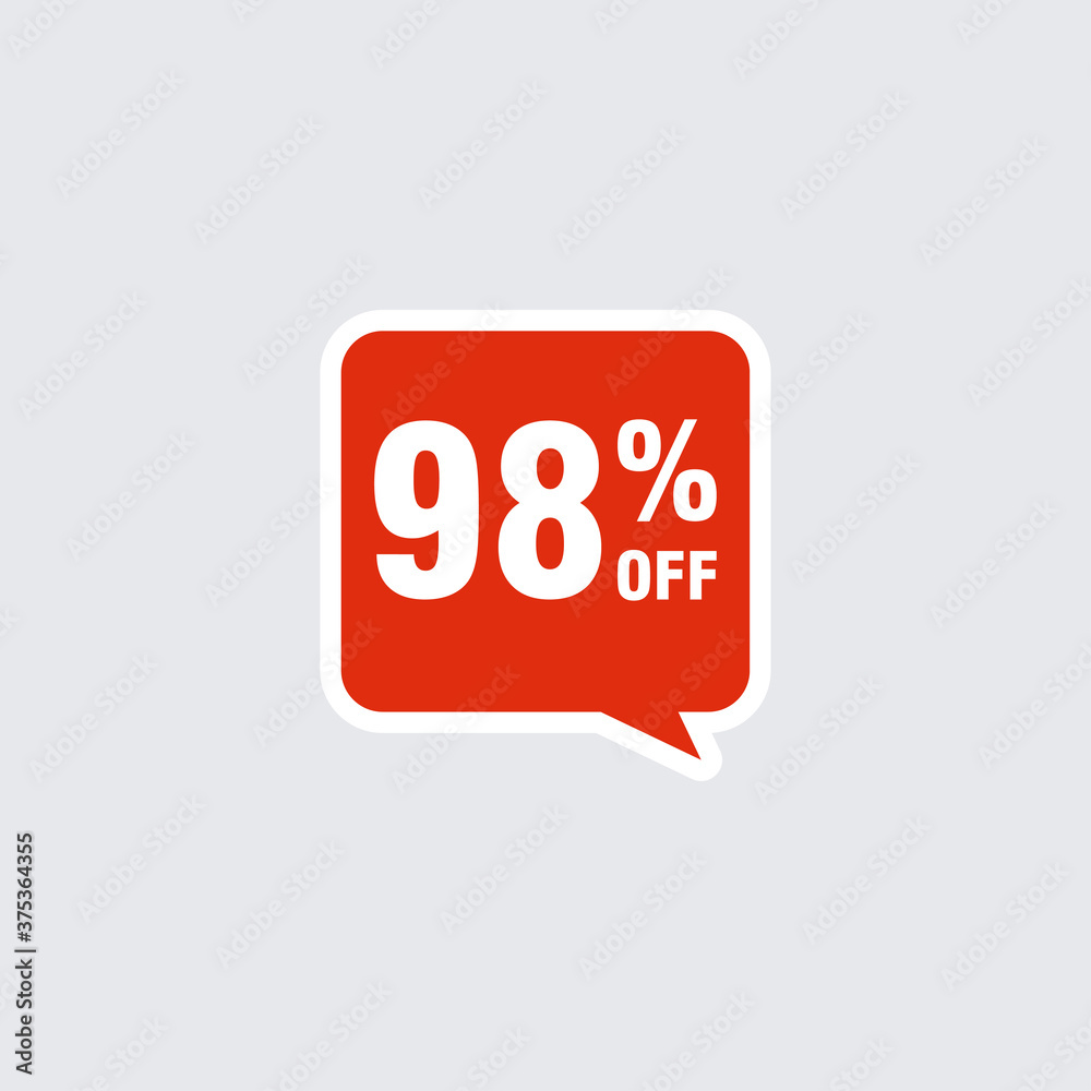 98 discount, Sales Vector badges for Labels, , Stickers, Banners, Tags, Web Stickers, New offer. Discount origami sign banner 98 discount, Sales Vector badges for Labels, , Stickers, Banners, Tags, Web Stickers, New offer. Discount origami sign banner