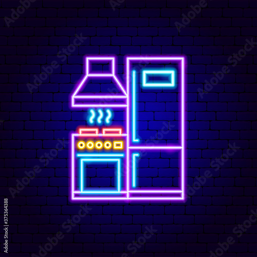 Kitchen Appliances Neon Sign
