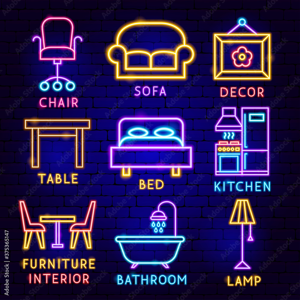 Furniture Label Set Furniture Label Set