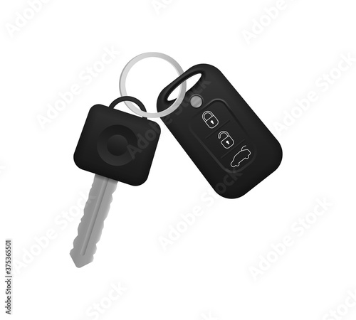 Realistic car keys. 