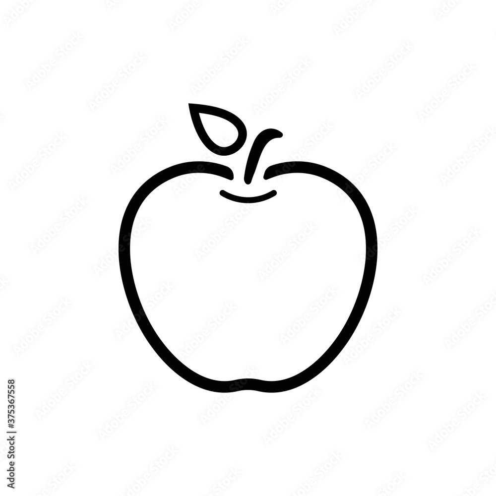 Apple vector icon. Apple fruit illustration icon.Web design vector logo. Apple isolated Apple vector icon. Apple fruit illustration icon.Web design vector logo. Apple isolated