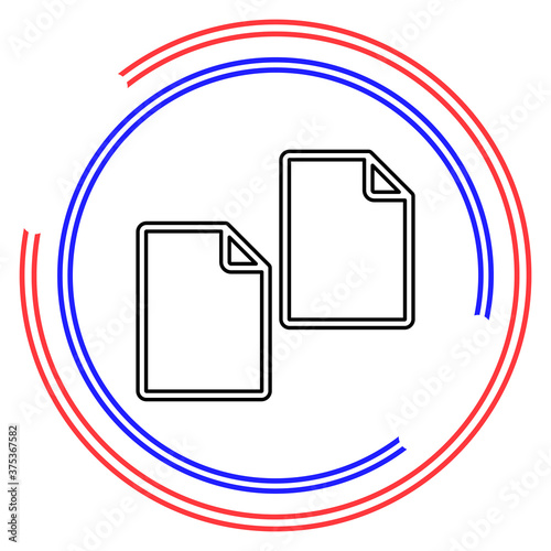 Copy or Duplicate document icon