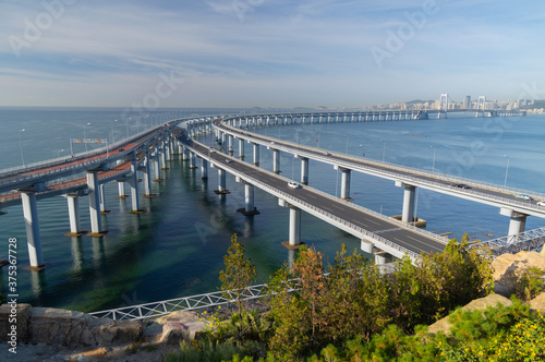 Wallpaper Mural The scenery of Dalian Xinghai Bay in late Summer Torontodigital.ca