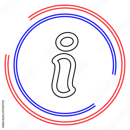 Information sign symbol, info icon isolated