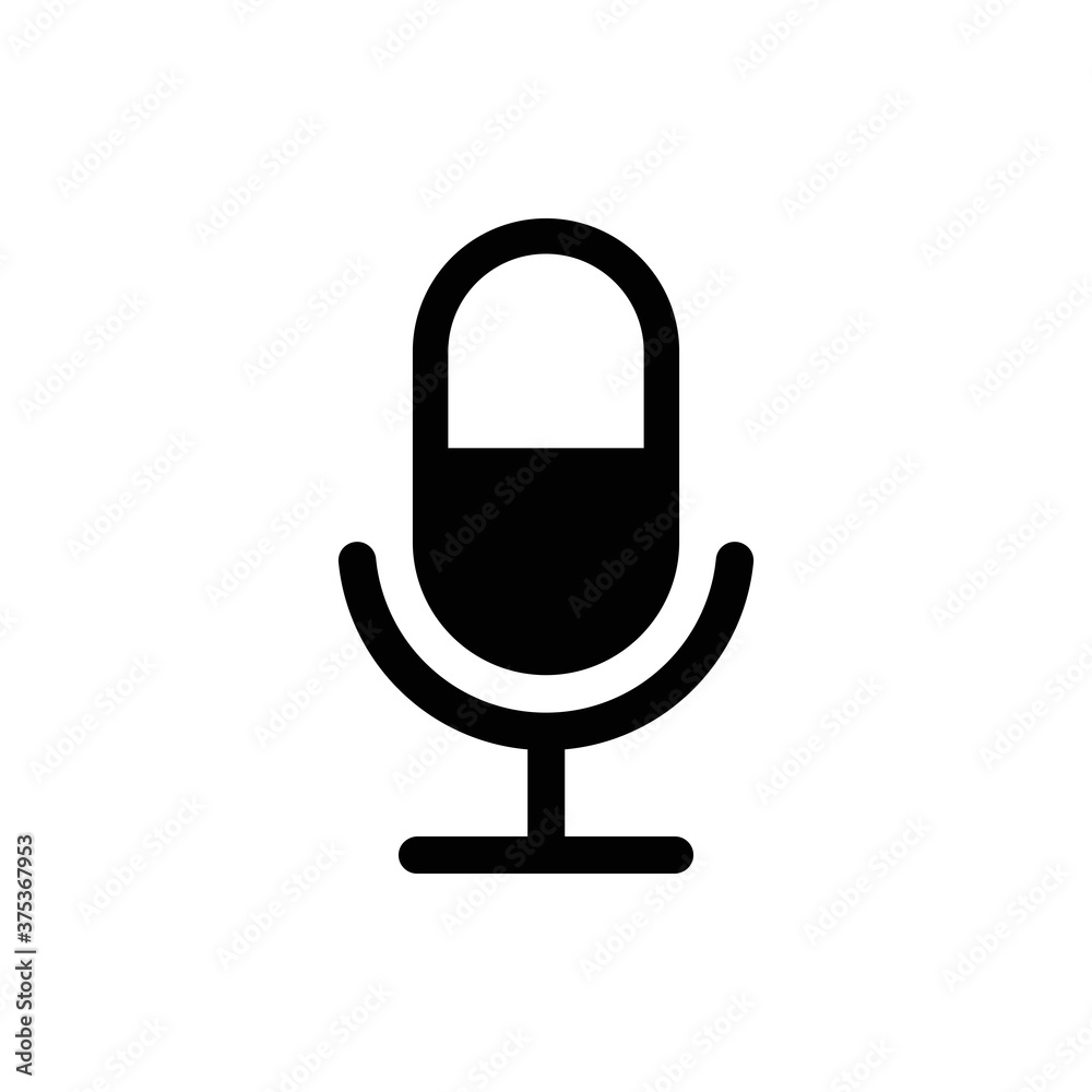 Microphone vector icon, Web design icon. Voice vector icon, Record. Microphone - recording Studio Symbol. Retro microphone icon. Microphone vector icon, Web design icon. Voice vector icon, Record. Microphone - recording Studio Symbol. Retro microphone icon.