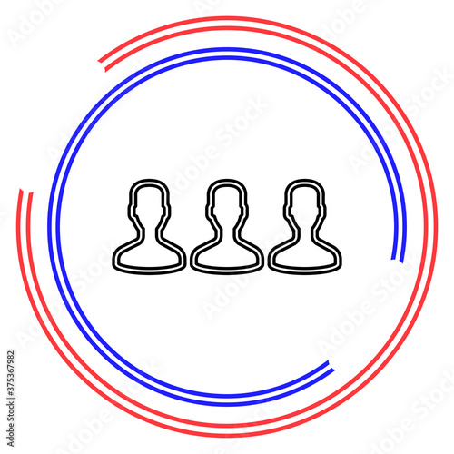 group of people icon - business communication