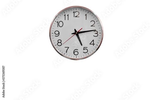 Isolated vintage clock with clipping paths.