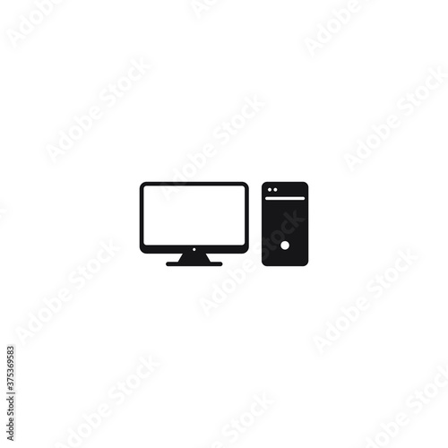 The computer icon. PC symbol. © Maksim