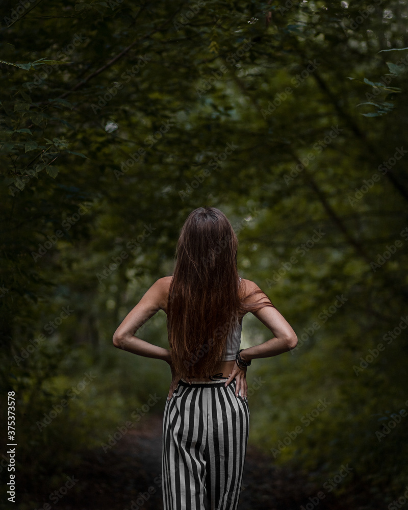 woman in the forest woman in the forest