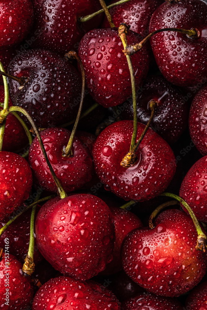Fresh cherries background. Cherry background Fresh cherries background. Cherry background