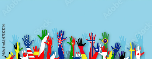 mani, bandiere, lingue, lingue del mondo
 photo