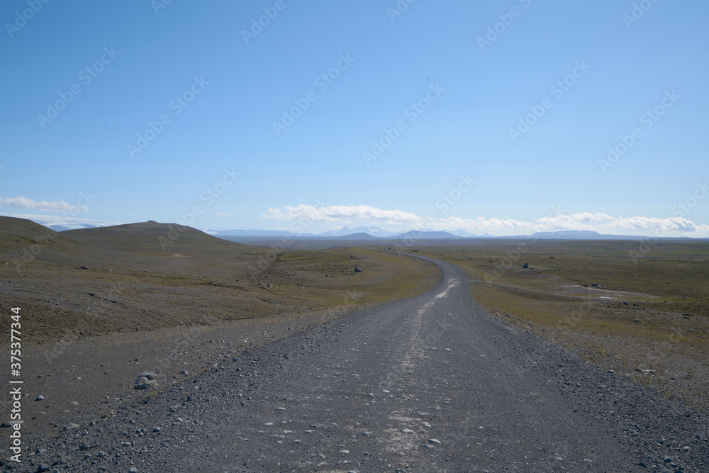 Glacier scenery along the Kjolur Highland Road F35, Iceland, Europe Glacier scenery along the Kjolur Highland Road F35, Iceland, Europe