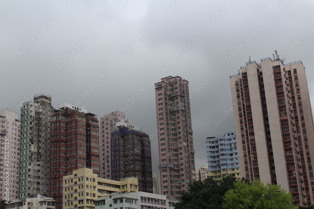 skyscrapers in hong kong