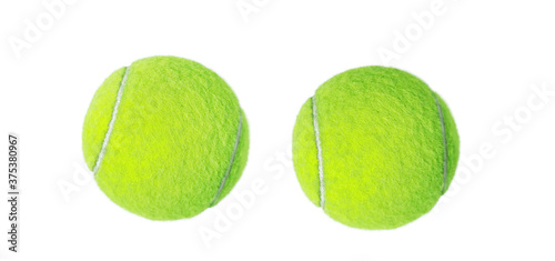 Tennis ball isolated on white background © pornchai