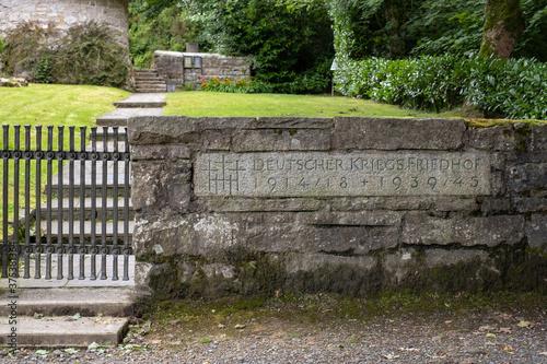 German cemetery in Glencree village. Co. Wicklow, Ireland, August 2020