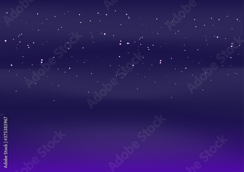 The starry sky at night, Vector
