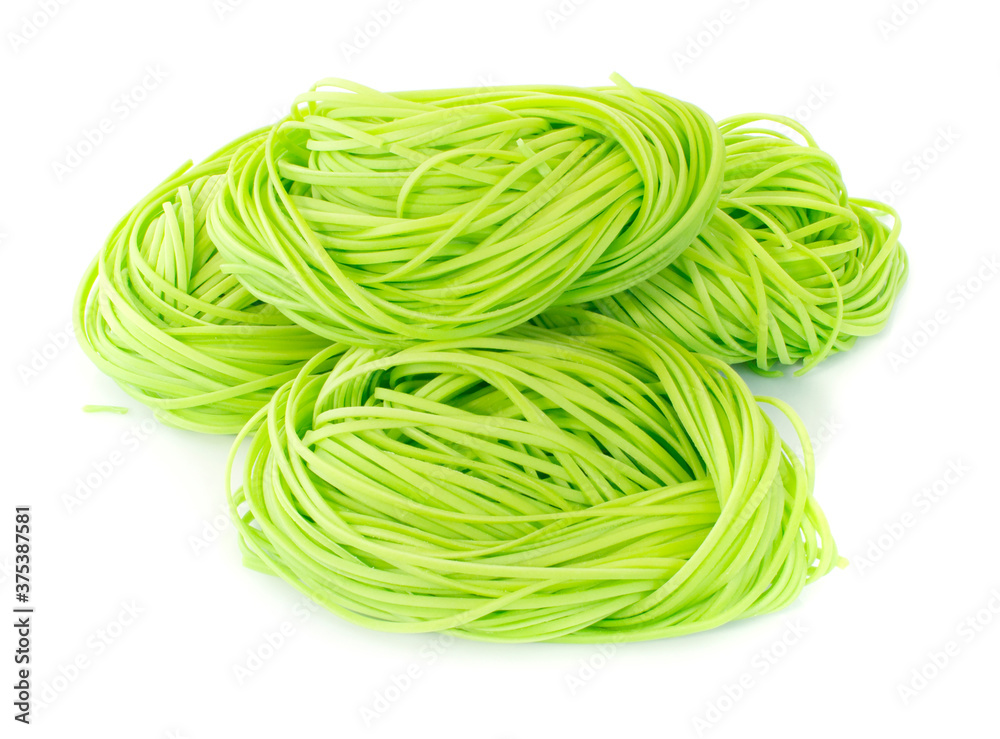 Dry Jade Noodle an isolated on white background Dry Jade Noodle an isolated on white background