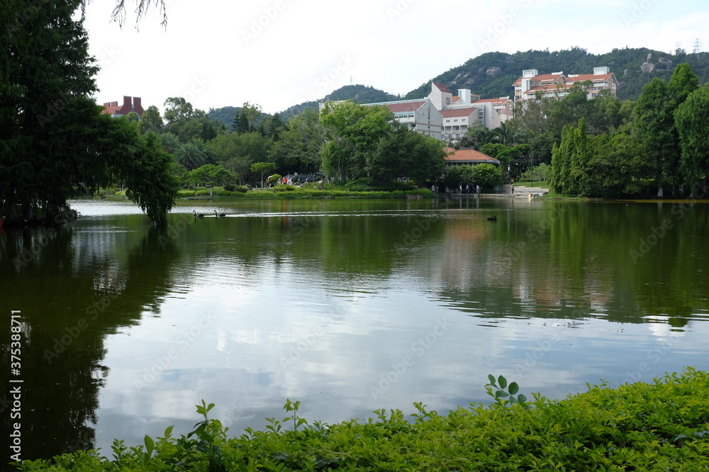 Panorama of Gulangyu and Xiamen Island/Xiamen ,Fujian Province, China