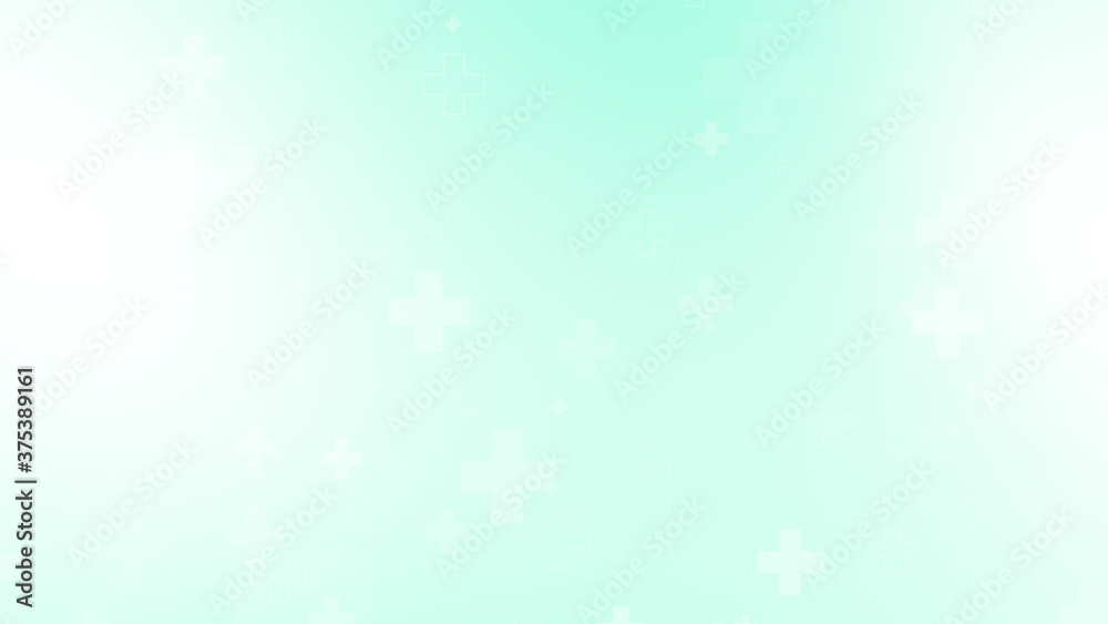 Medical green blue cross pattern healthcare background. Medical green blue cross pattern healthcare background.