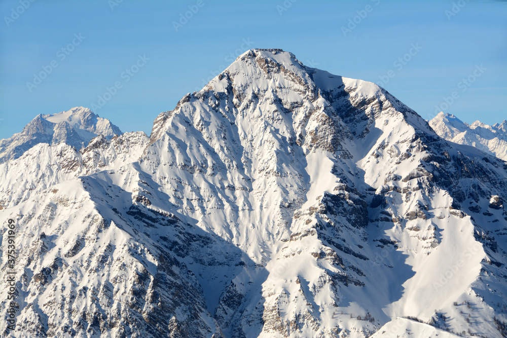 Mount Chaberton is 3,131 meters high and is a mountain in the Cottian Alps located in the French department of the Hautes-Alpes but overlooks the Susa Valley in Italy.On the top there is a fort.
