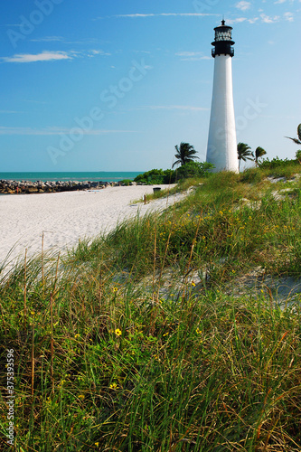 The Cape Florida Light in Key Biscayne, Florida