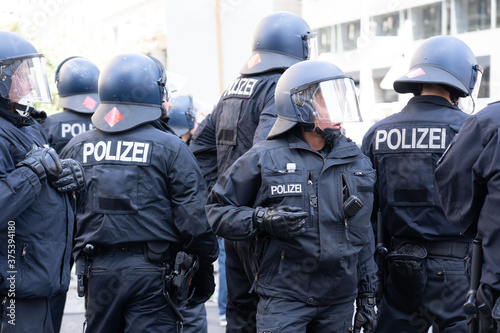 Polizei, Demonstration, Berlin, Corona