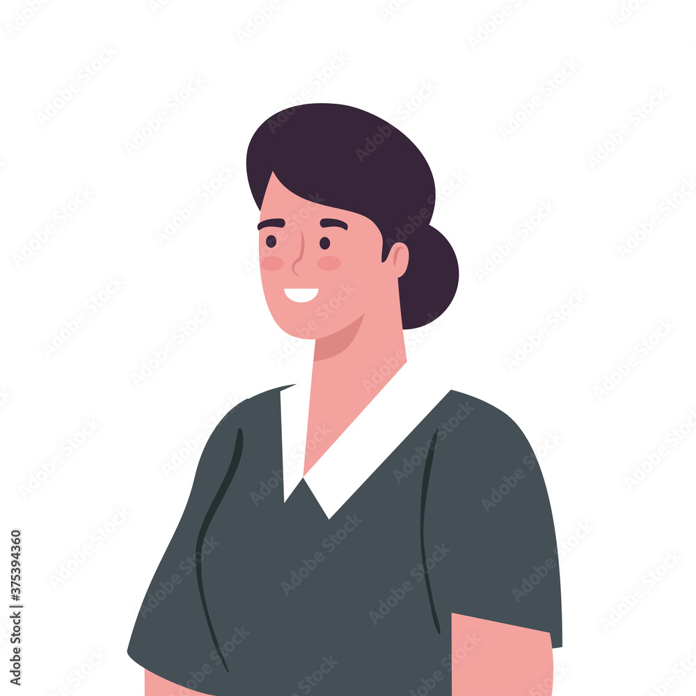 pretty woman on white background vector illustration design pretty woman on white background vector illustration design