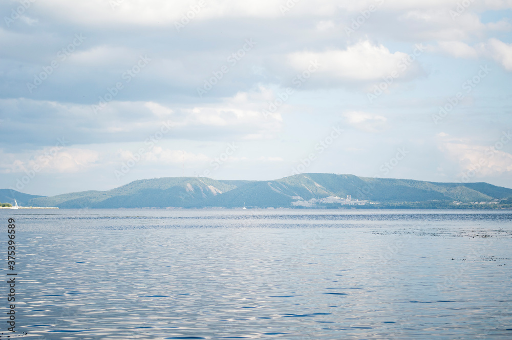 view from the sea, view of the sea and mountains