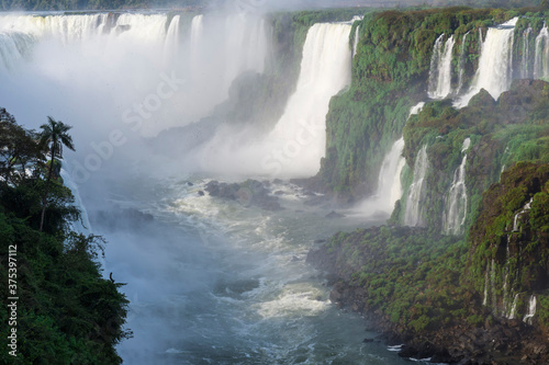 View of the Iguazu Falls from the Brazilian side  Unesco World Heritage Site  Foz do Iguacu  Parana State  Brazil