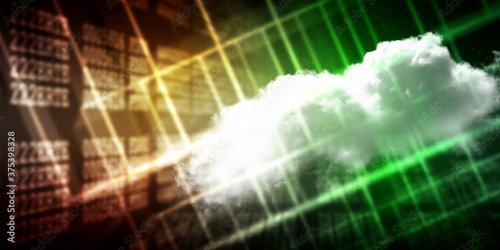 2d illustration abstract cloud background
