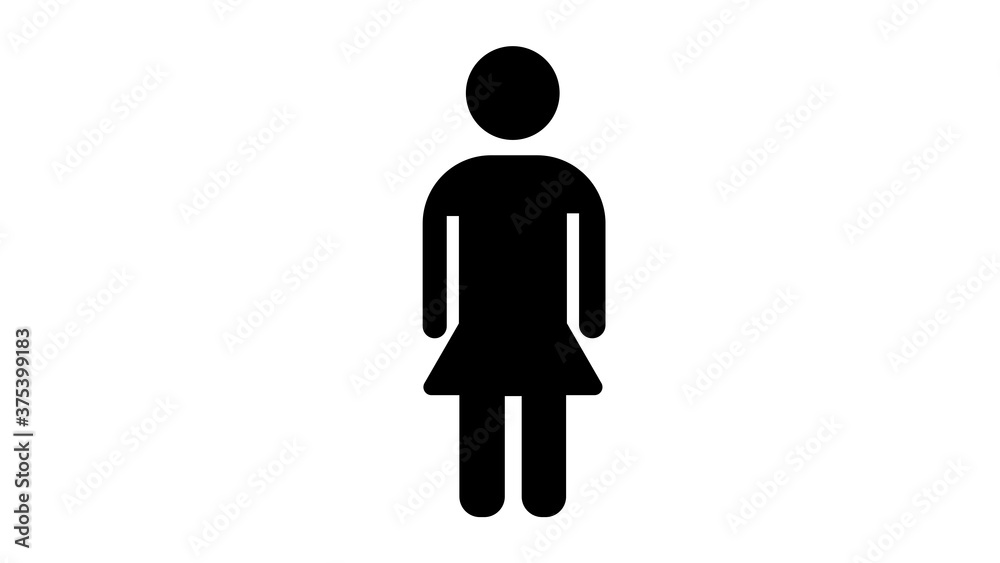 woman icon and symbol silhouette woman icon and symbol silhouette