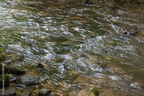 Cascading stream over rocks