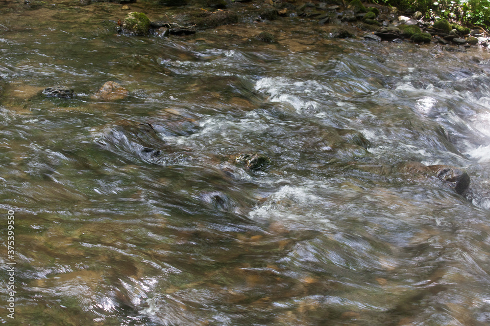 Cascading stream over rocks Cascading stream over rocks