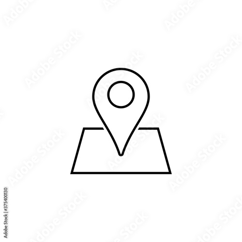 Pin Map Icon vector. Location icon symbol vector