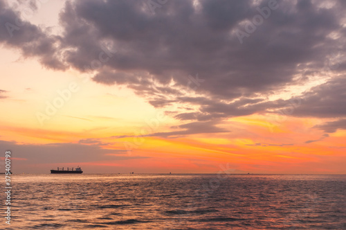 The Akashi Kaikyo sunset