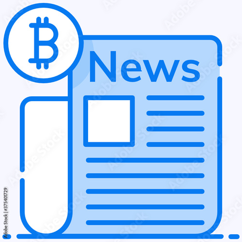 
Cryptocurrency news in modern style, mass media
