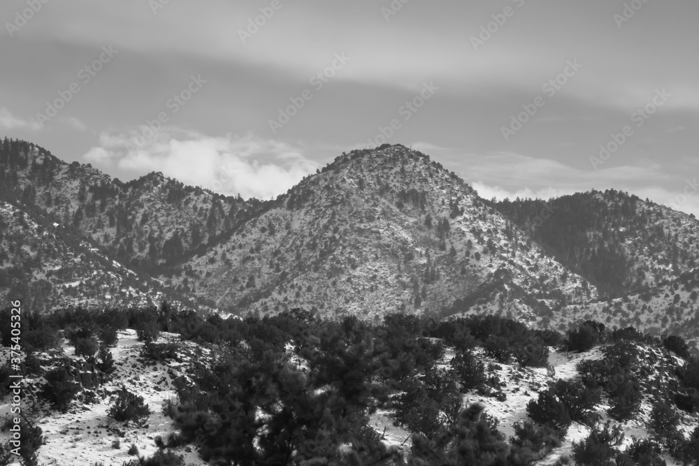 Mountain in Black and White