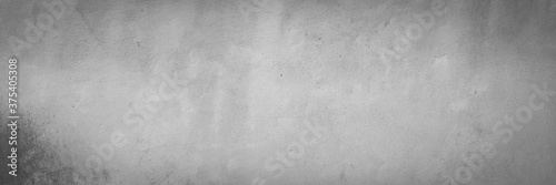 Texture of old gray concrete wall for background, grunge background, panorama 