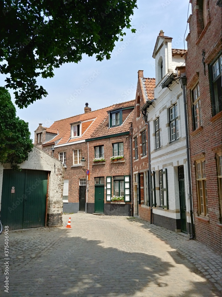 street in the old town of brugge