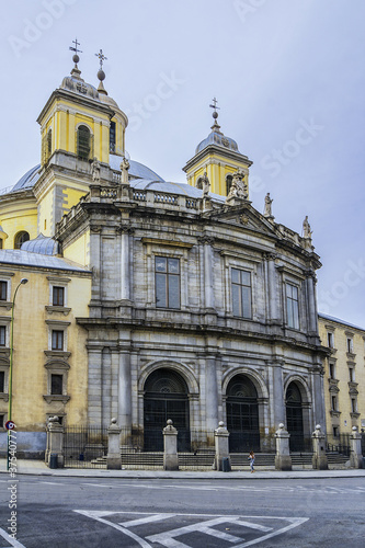 Exterior of the Real Basilica of San Francisco el Grande. Basilica - Roman Catholic Church designed in a Neoclassic style in second half of XVIII century. Madrid, Spain. © dbrnjhrj